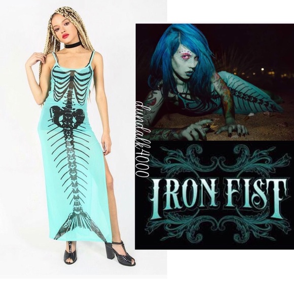 Iron Fist Dresses & Skirts - SOLD NWT Iron Fist Bone Deep Mesh Maxi Dress